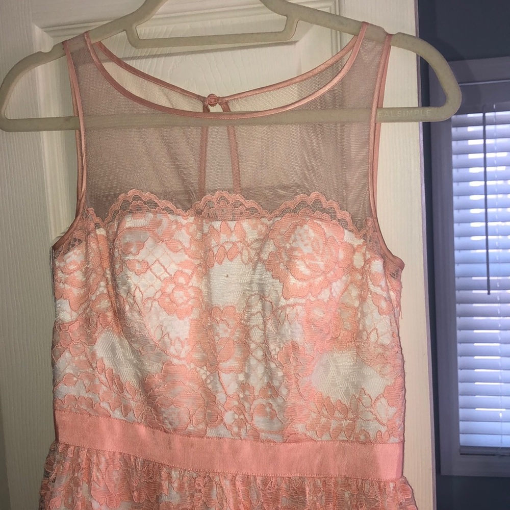 Lace halter dress